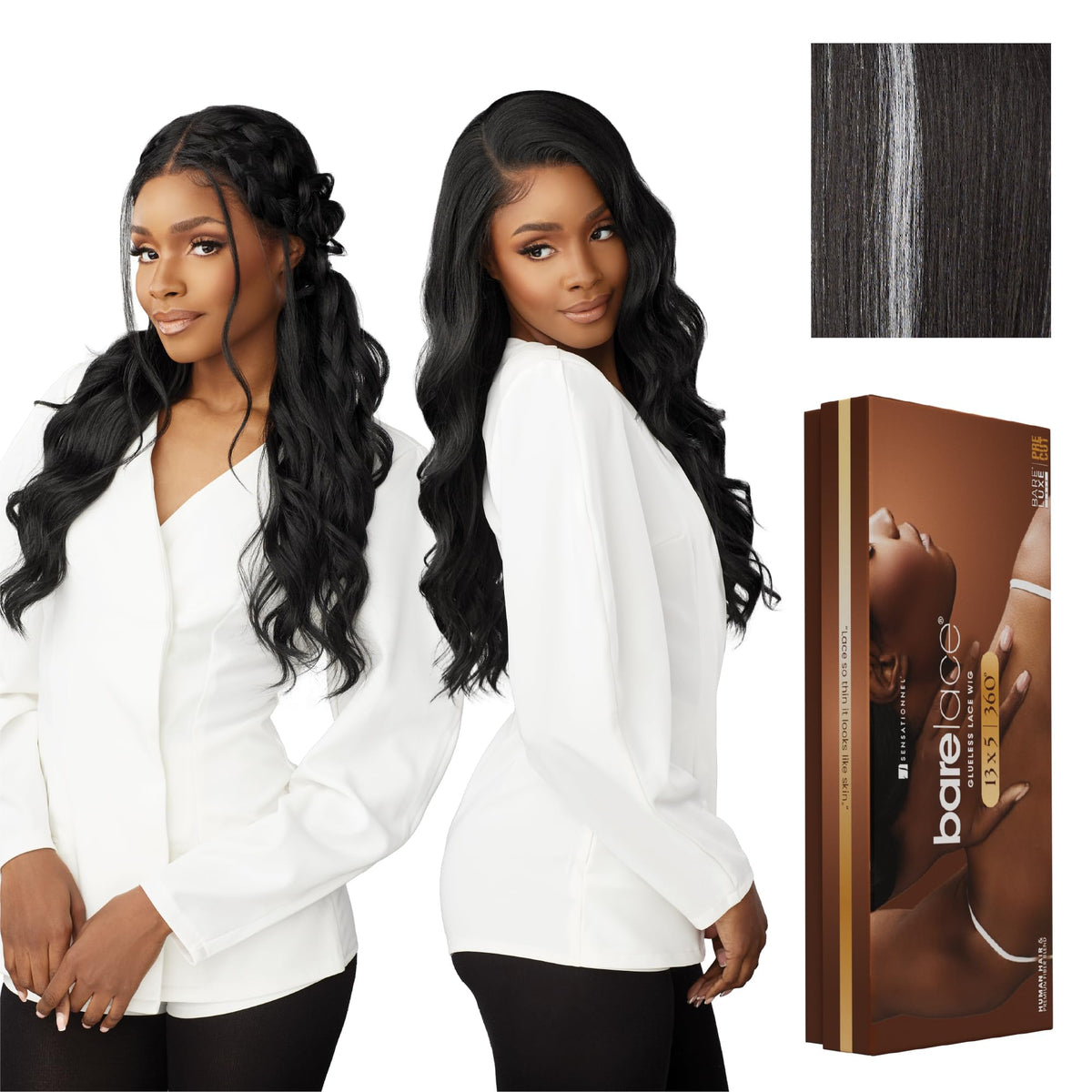 Sensationnel Barelace 13x5 360 LaceWig-Unit 2, BALAYAGEPLATINUM