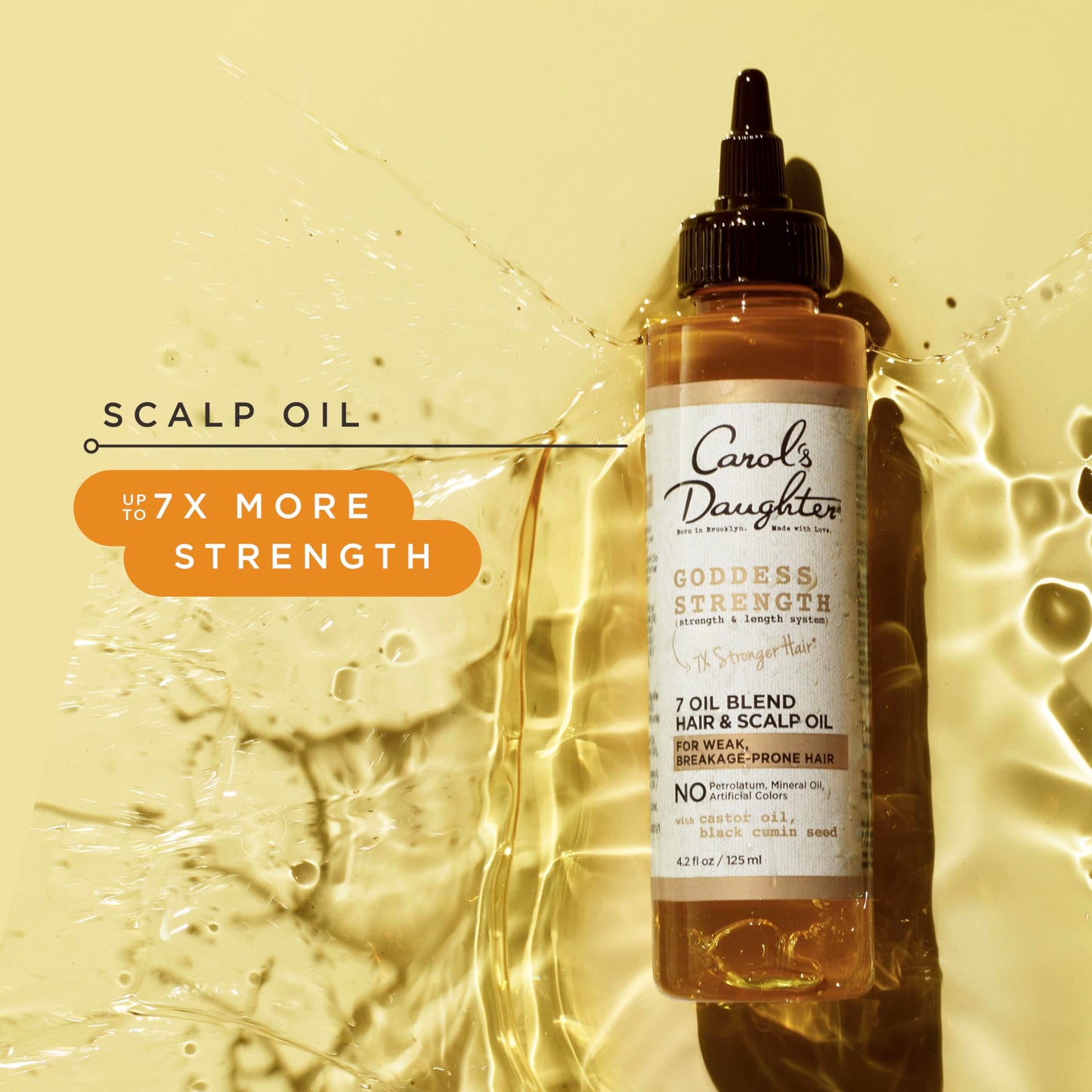 Carol's Daughter Goddess Strength 7 Oil Blend Scalp and Hair Oil for Waves, Coils and Curls, Hair Treatment with Castor Oil, 4.2 Fl Oz Beauty and Personal Care Carol's Daughter