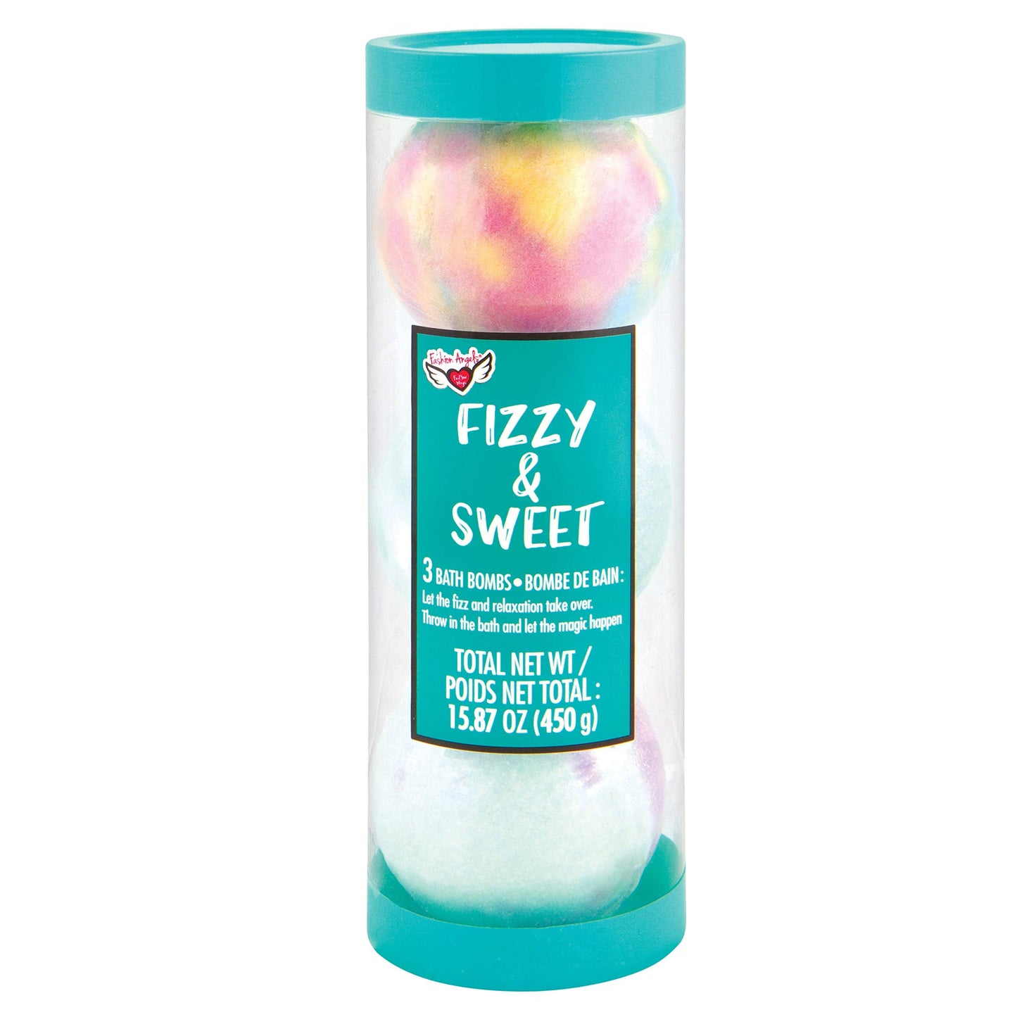 Fashion Angels Fresh Vibes Fizzy & Sweet Bath Bomb Tubes, Assorted Scents, 3 Count (styles will vary) Beauty & Personal Care Fashion Angels