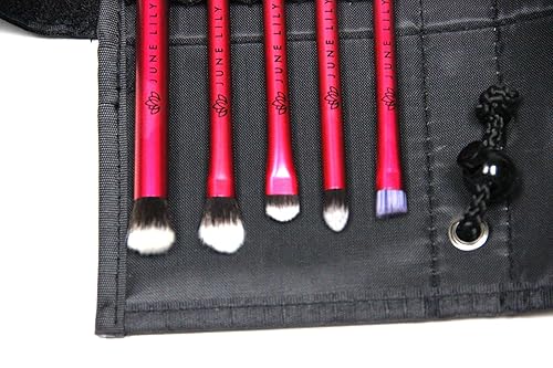 Professional Hypoallergenic Cosmetic Makeup Eye Shadow Brush Kit with Carrying Case (5-Piece Set) Beauty & Personal Care MaximalPower