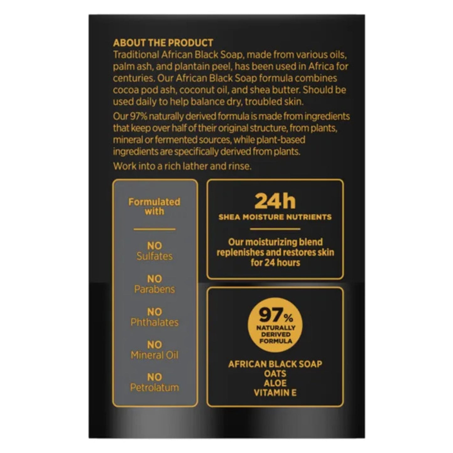 Shea Moisture African Black Soap With Shea Butter 8 oz (Pack of 5) Beauty & Personal Care Shea Moisture