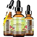 Botanical Beauty Organic POMEGRANATE OIL 100% Pure Natural Virgin Unrefined Cold-Pressed Carrier Oil 0.5 Fl oz 15 ml for Face, Skin, Body, Hair, Lip Beauty & Personal Care Botanical Beauty