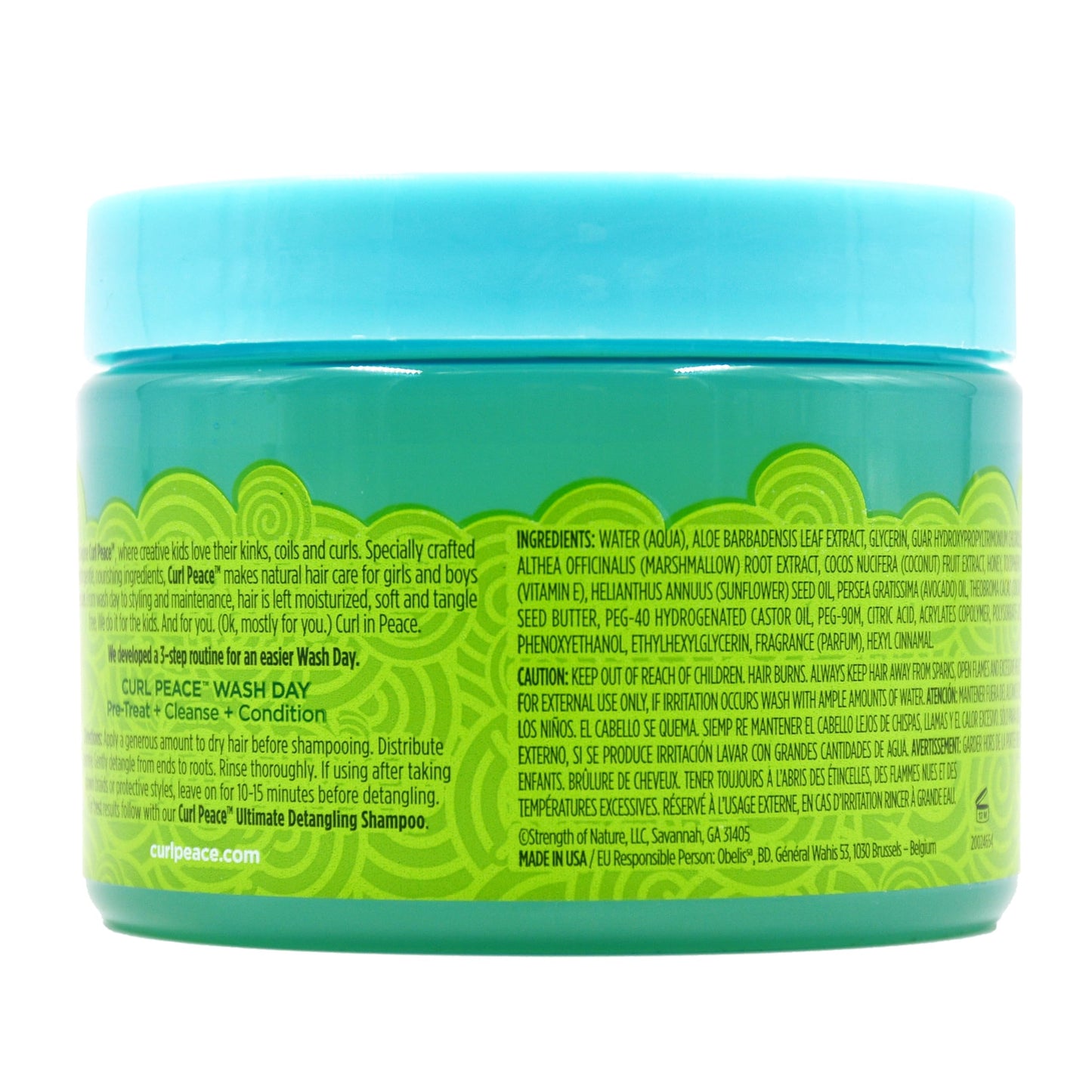 Just For Me Curl Peace Tender Head Detangling Treatment - Rinses Away Knots, Pre-Wash, Post-Styling, Contains No Parabens, Sulfates, Mineral Oil Beauty & Personal Care Just For Me
