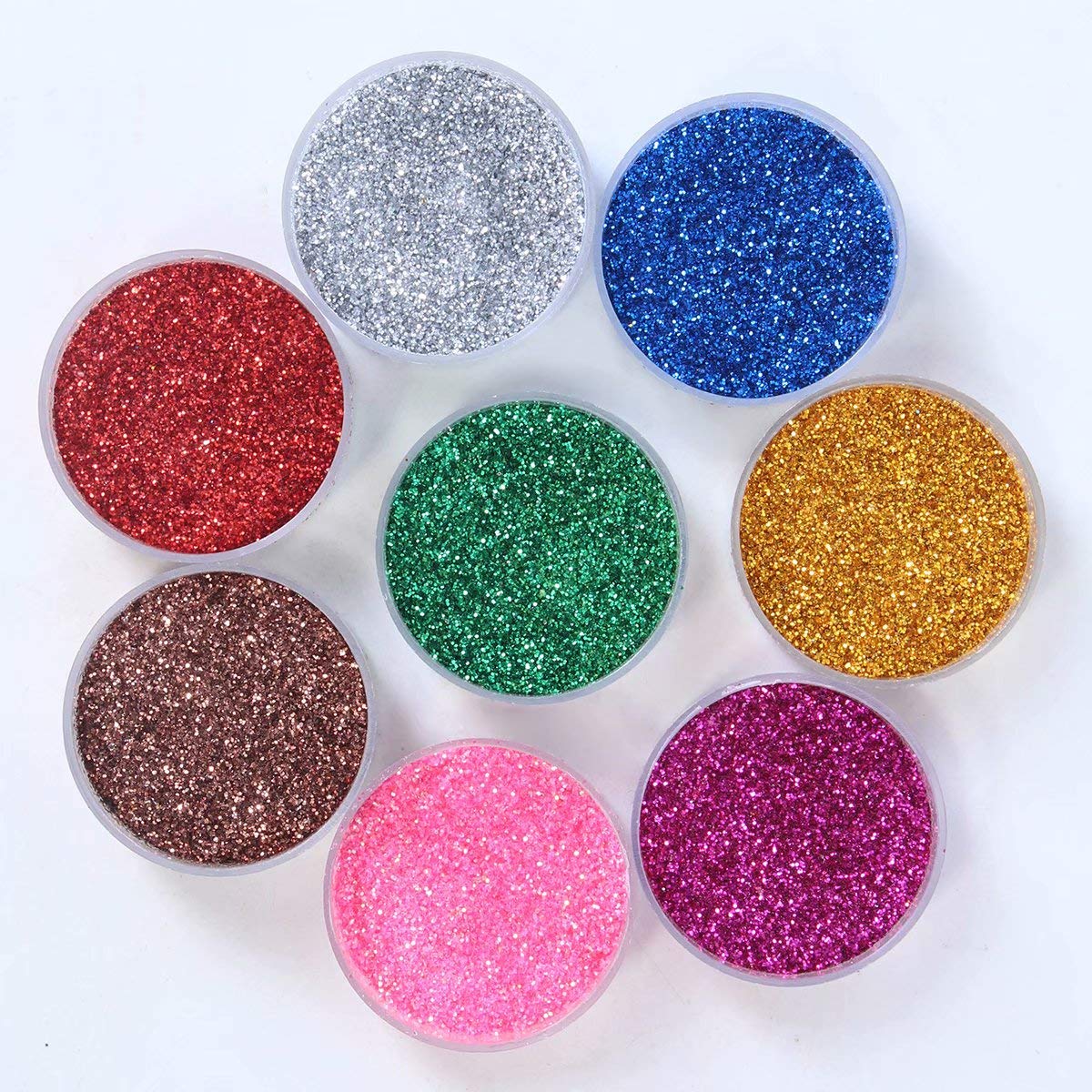 Fine Glitter 24 Colors Craft Glitter for Resin Makeup for Body Nail Face Hair Eyeshadow Lip Gloss Making Beauty & Personal Care LICOOL GLITTER