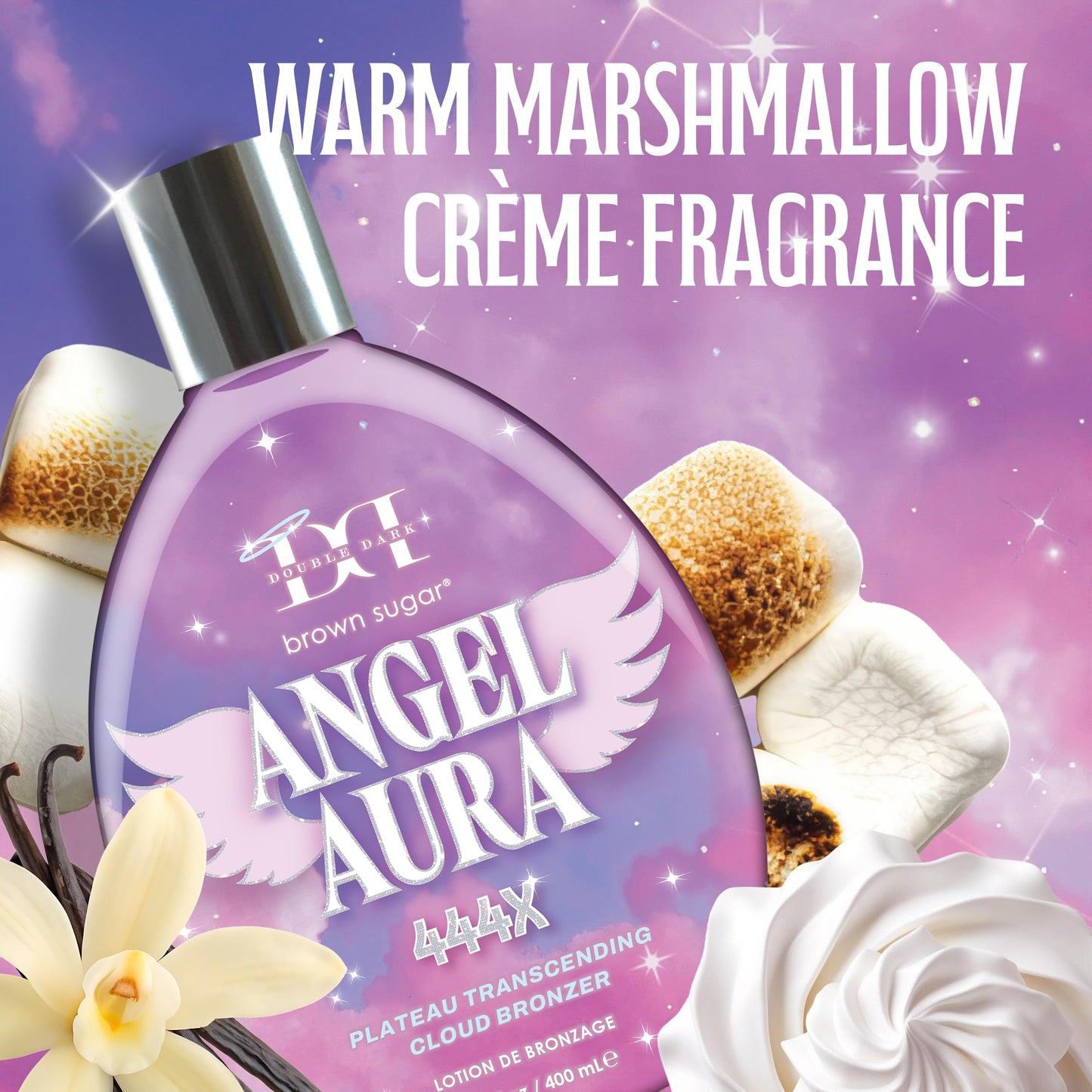 Brown Sugar Angel Aura Tanning Lotion, 444X Plateau-Transcending Cloud Bronzer with Halo Effect Skin Illuminators, 13.5 Fl Oz Beauty & Personal Care Brown Sugar
