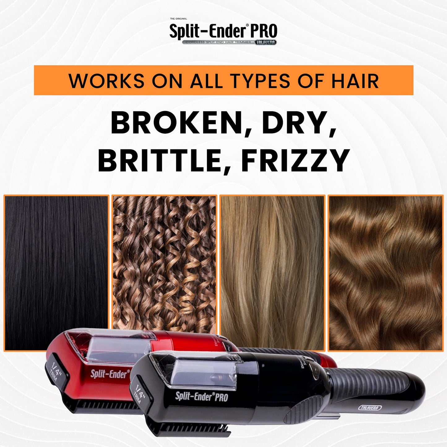Split-Ender PRO - Original Professional Beauty Tool - Cordless Split End Hair Trimmer for Damaged, Dry, Brittle, Frizzy, Curly or Straight Hair Beauty and Personal Care Split-Ender
