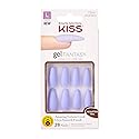 KISS Gel Fantasy Ready-to-Wear Press-On Sculpted Gel Nails, “Night After”, Long, Purple, High Arch Nail Kit with Pink Nail Glue, Manicure Stick, Mini Beauty & Personal Care KISS