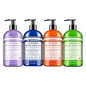 Dr. Bronner's - Organic Sugar Soap (12 oz Variety Pack) Lavender, Peppermint, Tea Tree, & Lemongrass - Made with Organic Oils, Sugar & Shikakai Beauty & Personal Care Dr. Bronner's