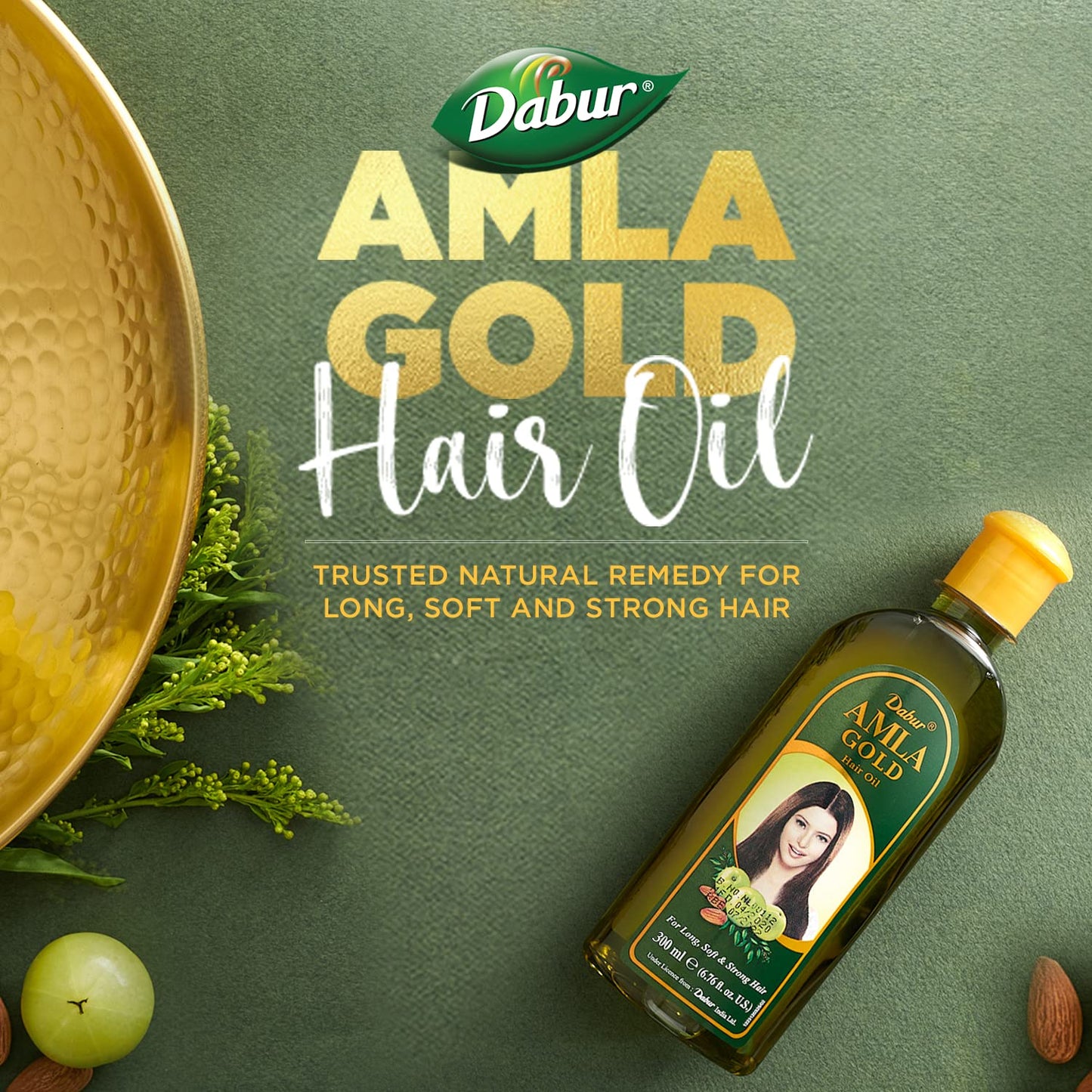 Vatika Naturals Amla Hair Oil - Nourishing Herbal Hair Oil for Stronger, Thicker & Shinier Hair - Enriched with Amla Extracts to Reduce Hair Fall Beauty & Personal Care Dabur