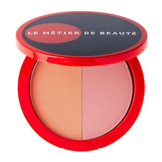 M?TIER Blush Bronzer Duo for a Radiant, Sun-Kissed Glow, Magnetic Compact (Bisou Bisou) Beauty & Personal Care Le Metier De Beaute