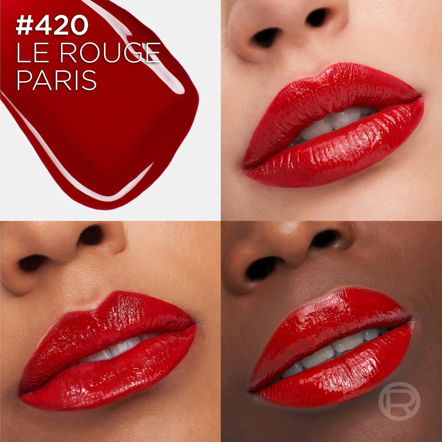 L'Oreal Paris Infallible Lacque Resistance Liquid Lipstick, 16HR Long Lasting Lip Makeup with Lacquer-Like Shine and Zero Transfer, 420, Le Rouge Beauty & Personal Care L'Oreal Paris