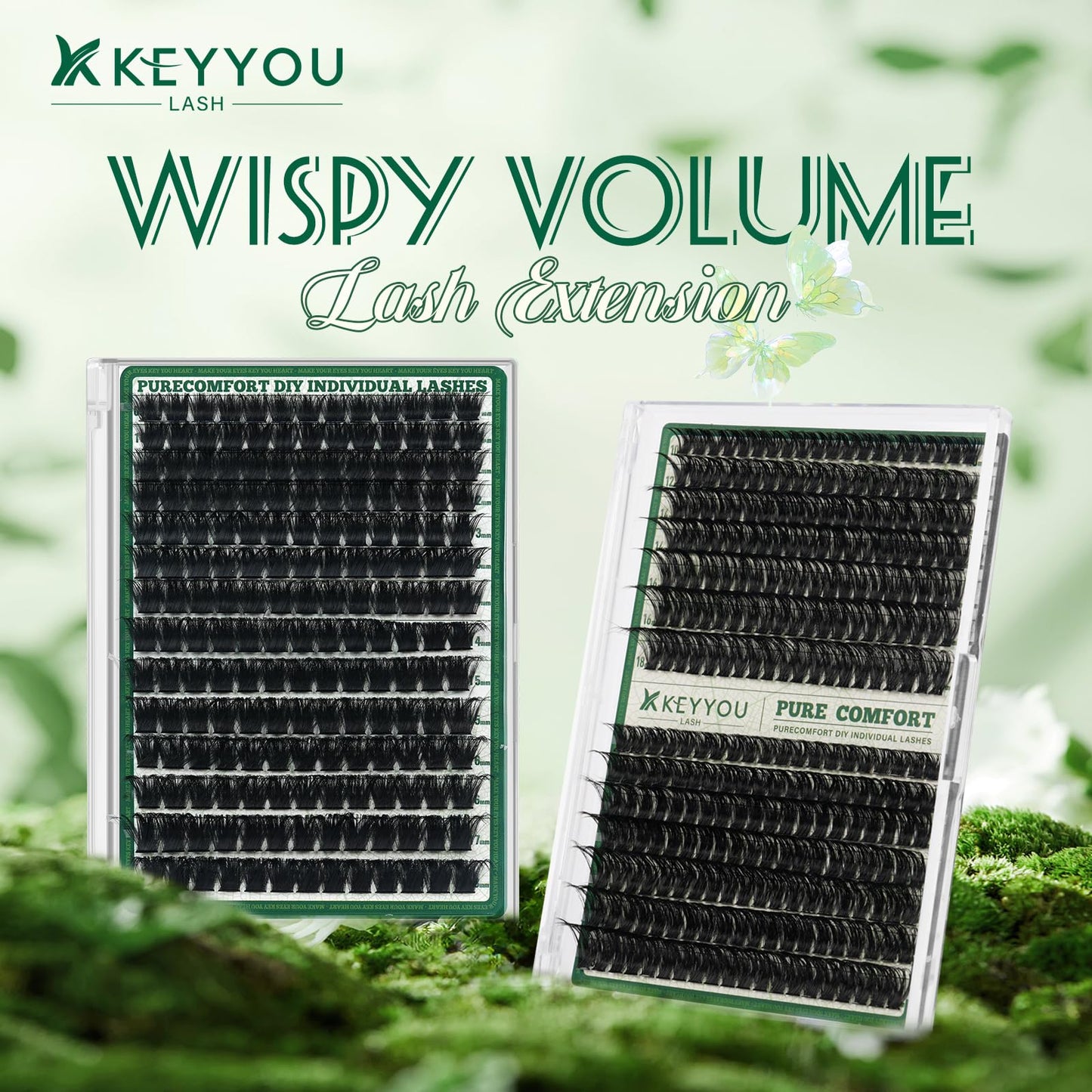 Lash Clusters 280Pcs Eyelash Clusters KEYYOU 80D 0.05D Curl 9-18MIX Clusters Lashes Super Soft Cluster DIY Eyelash Extension at Beauty and Personal Care KEYYOU