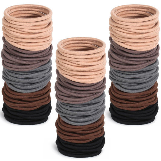 Anezus 200 Pcs Multi-Colored Hair Ties for Thick Hair, Elastics Hair Ties Bulk Hair Bands for Women, Men and Girls(4mm) Beauty and Personal Care anezus Default Title