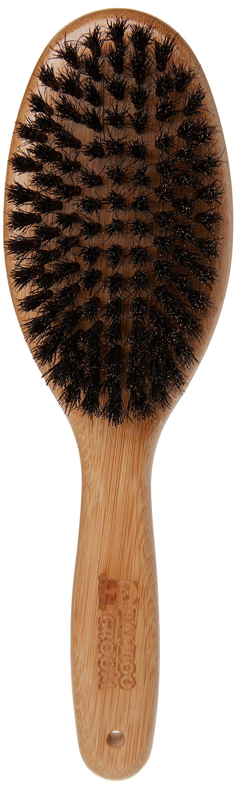 Bamboo Groom Oval Bristle Brush w/Natural Boar Large