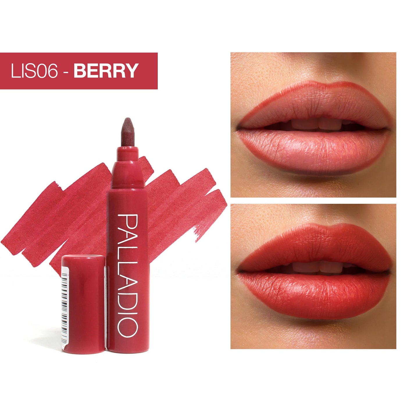 Palladio Lip Stain, Hydrating and Waterproof Formula, Matte Color Look, Longlasting All Day Wear Lip Color, Smudge Proof Natural Finish, Precise Beauty & Personal Care Palladio