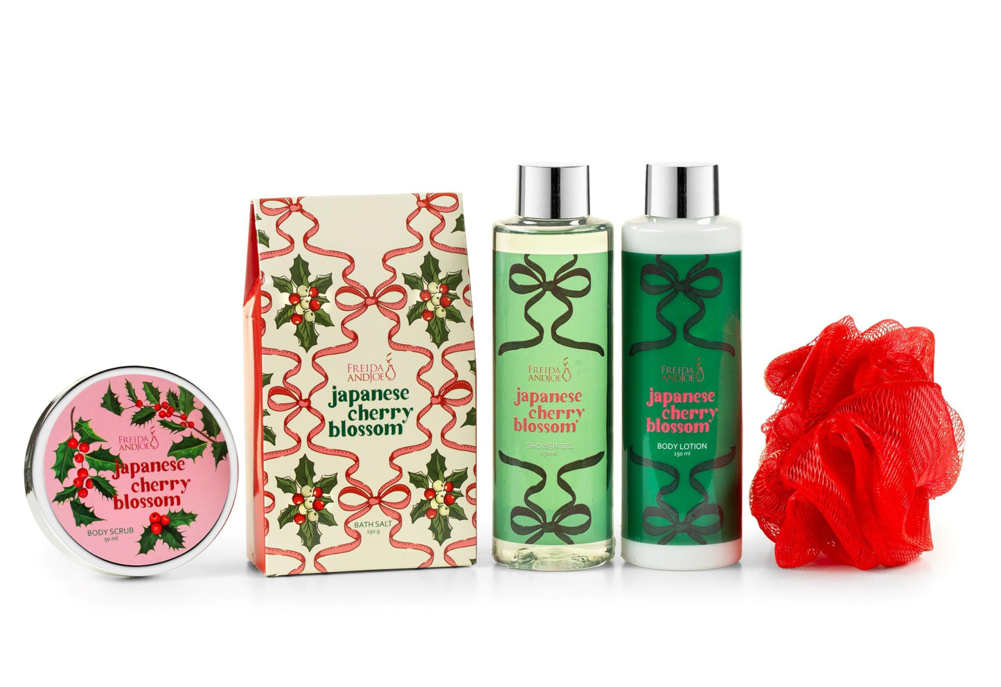 Cherry Blossom Spa Gift Set Bath & Body Basket for Women & Men Beauty and Personal Care Freida and Joe