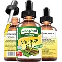 MYVIDAPURE Organic MORINGA OIL Moringa Oleifera Certified Organic 100% Natural Pure Virgin Unrefined for Face, Skin, Body, Hair, Lip, Nails Beauty & Personal Care MYVIDAPURE