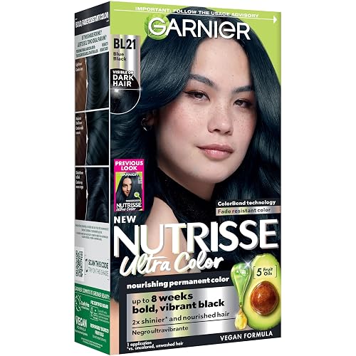 Garnier Nutrisse Ultra Color Hair Color, Permanent Hair Dye for Up to 8 Weeks of Bold, Vibrant, Fade-Resistant Results, Vegan & Cruelty-Free, BL21 Beauty & Personal Care Garnier