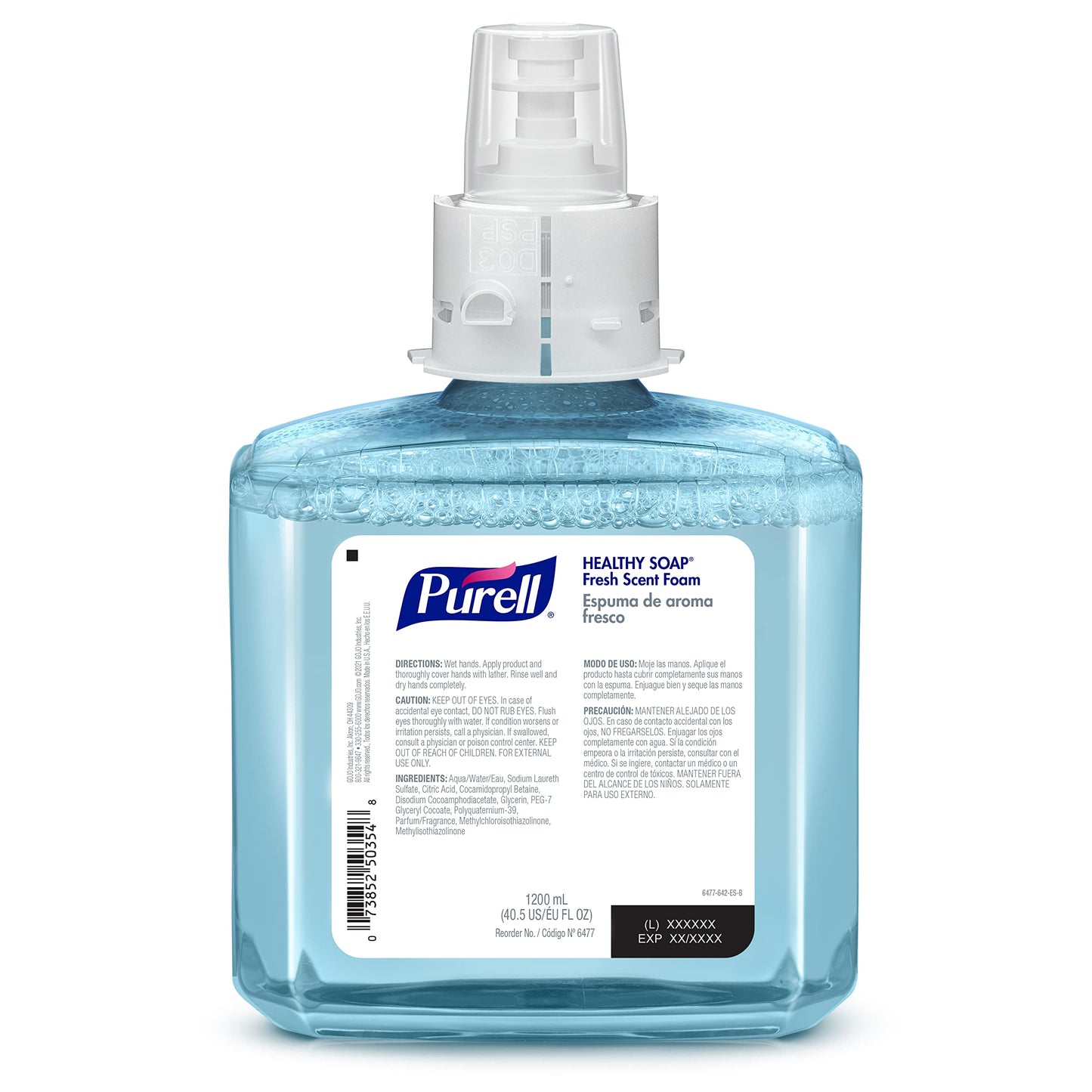 PURELL Brand HEALTHY SOAP Foam, Fresh Scent, 1200 mL Refill for PURELL ES6 Automatic Soap Dispenser (Pack of 2) - 6477-02 - Manufactured by GOJO, Inc. Beauty & Personal Care Purell