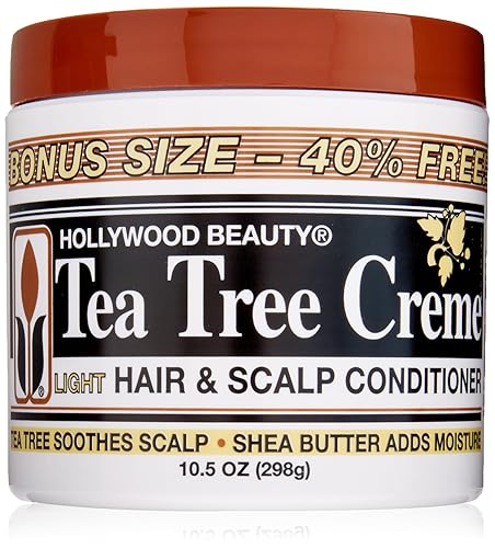 Hollywood Beauty Tea Tree Creme Hair and Scalp Conditioner, White , 10.5 Ounce Beauty & Personal Care Hollywood Beauty