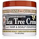 Hollywood Beauty Tea Tree Creme Hair and Scalp Conditioner, White , 10.5 Ounce Beauty & Personal Care Hollywood Beauty
