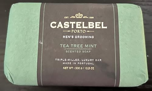 Castelbel Porto Men's Grooming Tea Tree Mint Luxury Scented Soap - 10.5oz Beauty & Personal Care Castelbel Porto