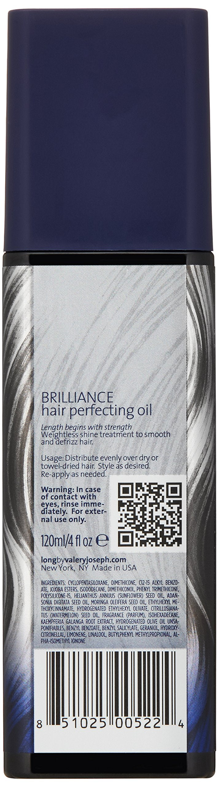 Long by Valery Joseph Brilliance Hair Perfecting Oil, 4 fl. oz. Beauty & Personal Care Long by Valery Joseph