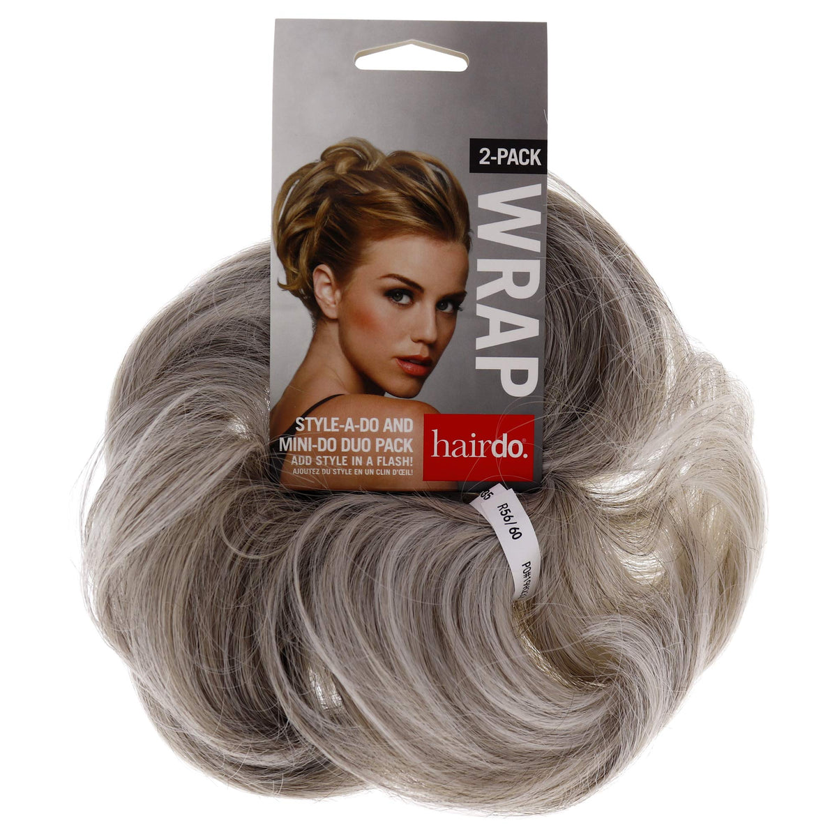 HairDo Style-a-do And Mini-do Duo Pack - R56-60 Silver Women Hair Wrap 2 Pc I0100797