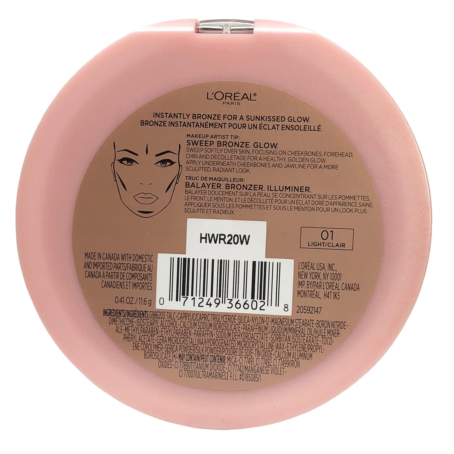L'Oreal Paris Cosmetics True Match Lumi Bronze It Bronzer For Face And Body, Light, 0.41 Fluid Ounce Beauty & Personal Care L'Oreal Paris