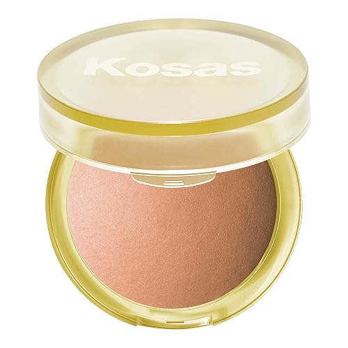 Kosas The Sun Show Glowy Warmth Baked Bronzer - Talc-Free Powder Bronzer for Face, Buildable Color, Natural Glow, Lightweight Finish, Beachy Beauty & Personal Care Kosas