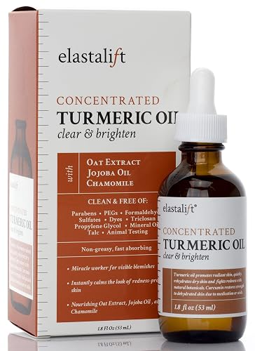 Elastalift Turmeric Oil Facial Skin Care Serum For Face. Antioxidant Moisturizer Skincare Serum Formula W/Rose Extract & Jojoba Oil For Dry Skin Beauty & Personal Care Elastalift