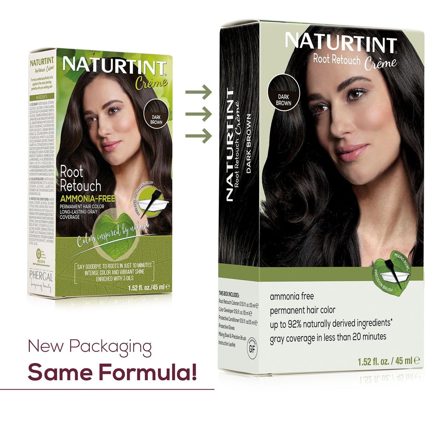 Naturtint Dark Brown Root Retouch Crème Permanent Hair Color - Ammonia Free, Conceal Grays, No Artificial Scent, 1.52 Fl Oz Beauty & Personal Care Naturtint