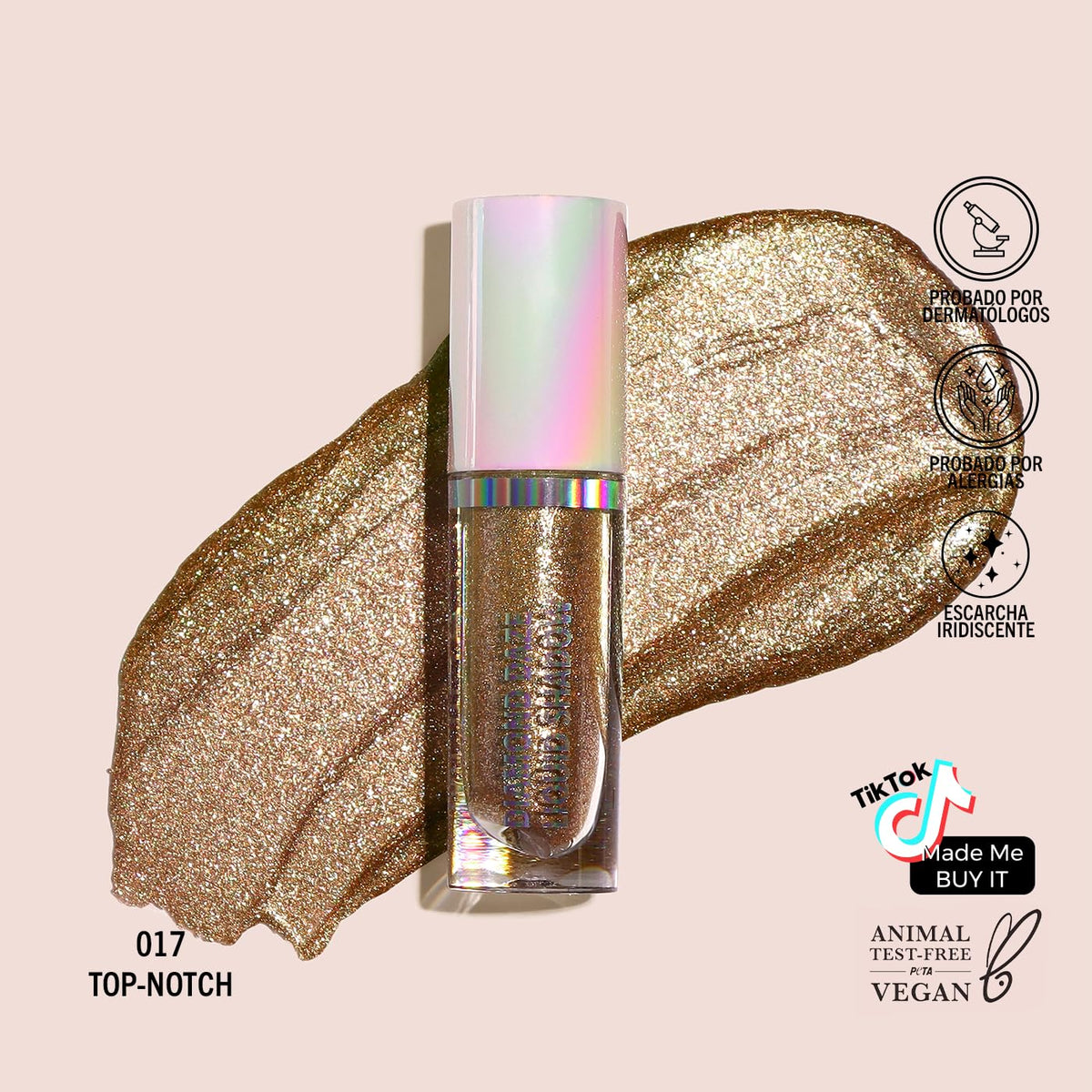 Eye Shadow Diamond Daze Liquid Eyeshadow Eye Makeup (017, Top-Notch)
