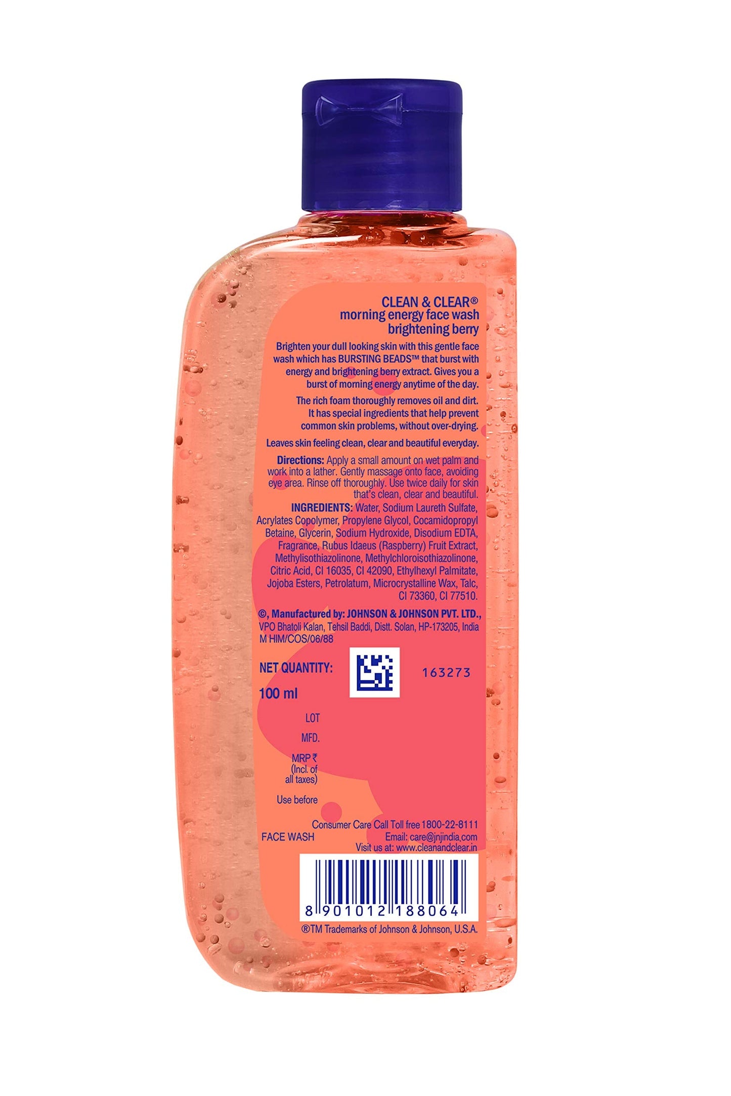 Clean & Clear Morning Energy Berry Face Wash, 100ml Beauty & Personal Care Clean & Clear