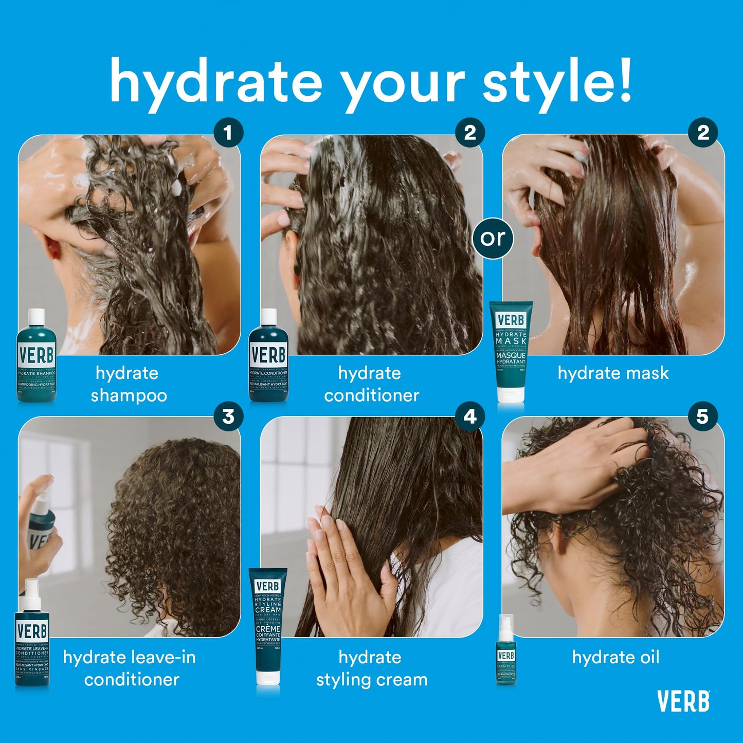 Verb Hydrate Shampoo & Conditioner Duo, 32 oz Beauty & Personal Care VERB