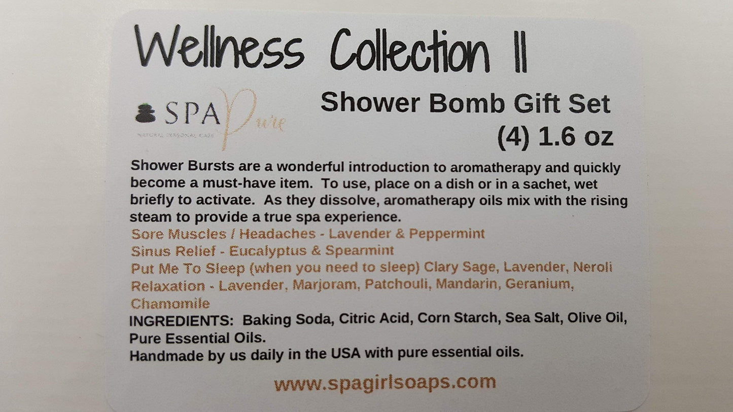 SPA PURE Wellness Collection II Aromatherapy - Fizzing Shower Bombs by Spa Pure Naturals Beauty and Personal Care Spa Pure