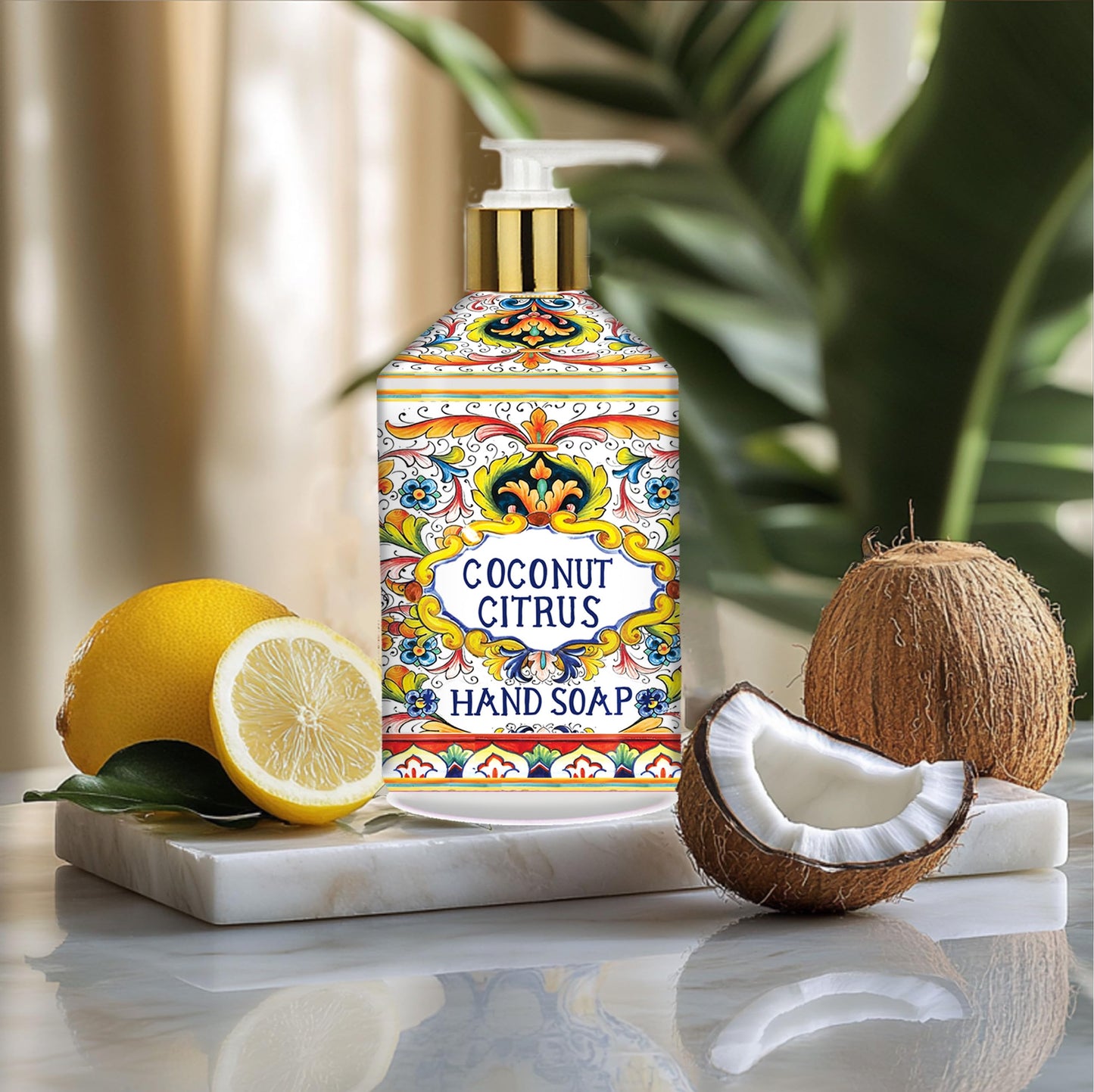 Villa Flora Hand Soap Set, 8 x 21.5oz bottles - Sea Salt Verbena, Coconut Citrus, Orchid Vanilla, and White Jasmine. Home and Body Company Beauty & Personal Care Home & Body Company