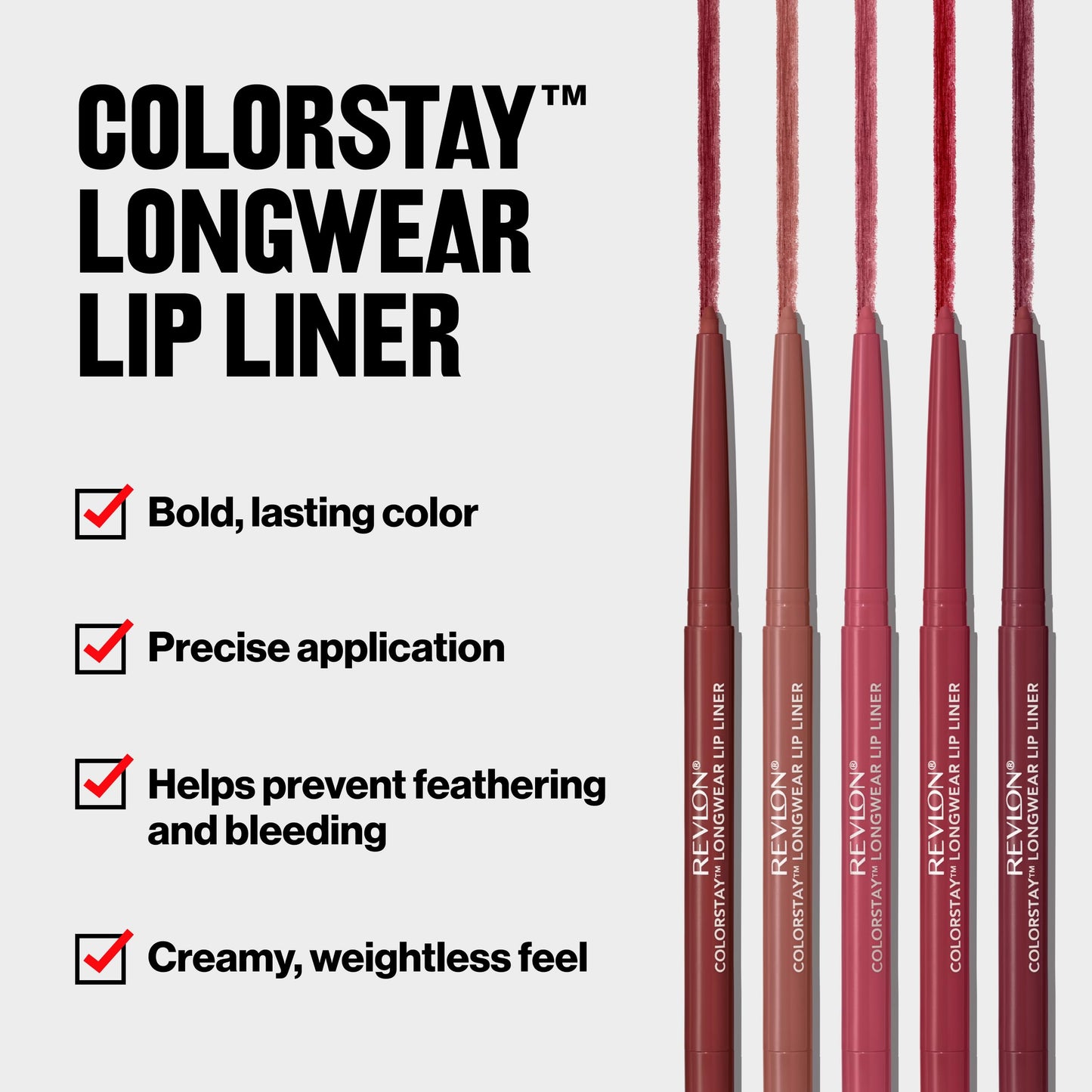 Revlon Colorstay Lip Liner Makeup with Built-In Sharpener, Longwear Rich Colors, Smooth Application, 675 Red, 0.01 oz Beauty & Personal Care REVLON