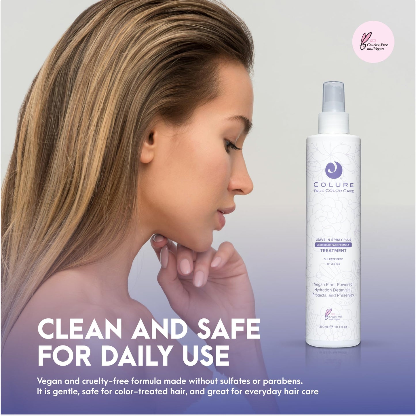 COLURE Leave-In Spray Plus, 10 Fl Oz - pH Balancing Sealer & Detangler, Acidifying Primer for Color Protection & Frizz Beauty & Personal Care COLURE