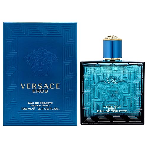 Versace Eros Eau de Toilette Spray for Men, 3.4 Fl Oz Beauty & Personal Care Versace