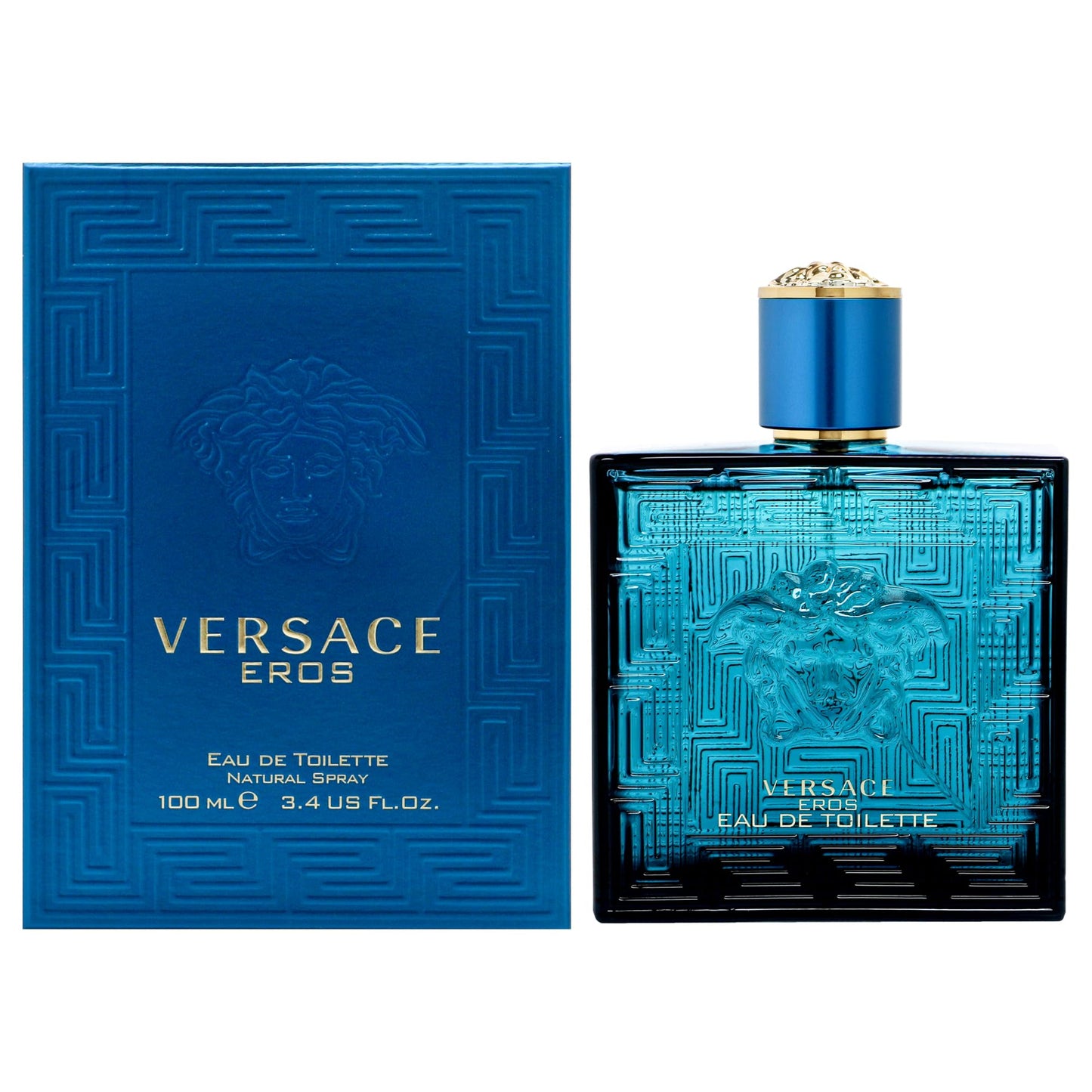 Versace Eros Eau de Toilette Spray for Men, 3.4 Fl Oz Beauty & Personal Care Versace