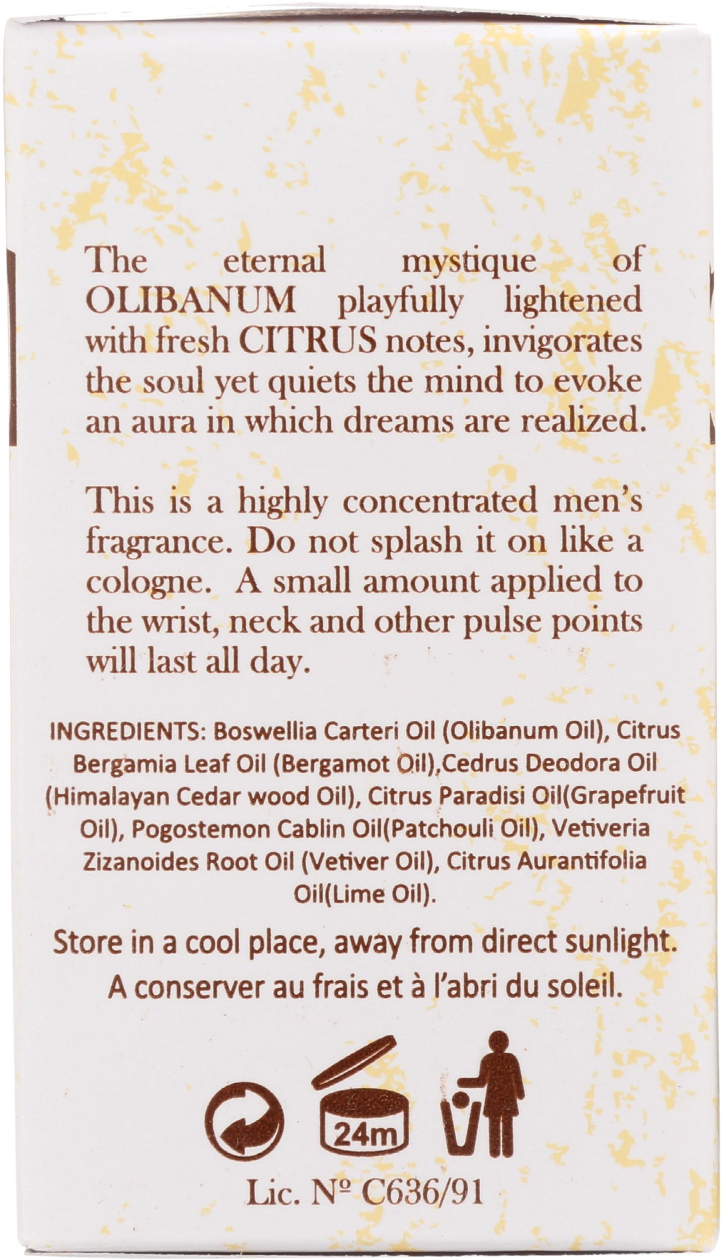 Maroma Olibanum Citrus Perfume, 0.33 FZ Beauty & Personal Care Maroma