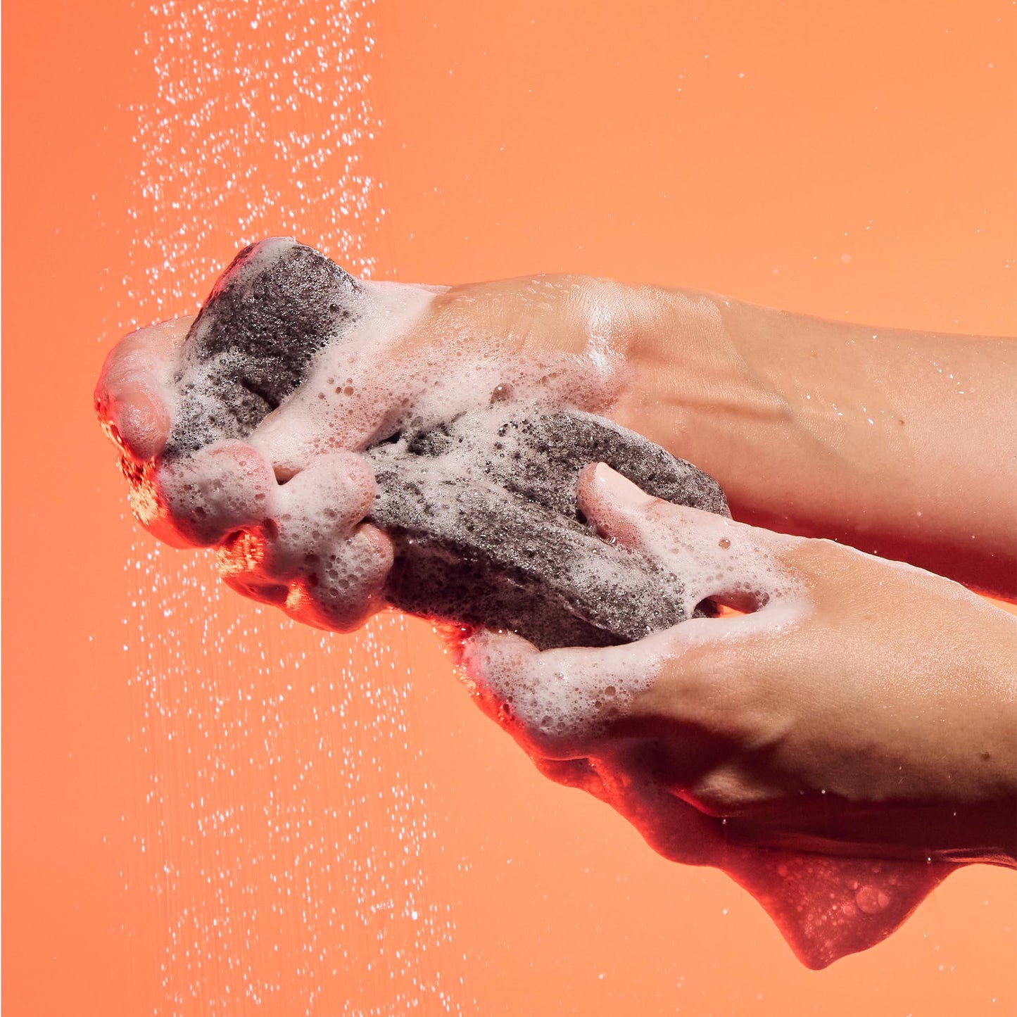 AKT The Konjac Sponge, Plant-Based Shower Sponge with Activated Charcoal, Exfoliating Body Sponge for Sensitive Skin, Natural, Shower Scrubber Beauty and Personal Care AKT