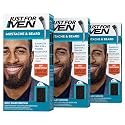 Just For Men Mustache & Beard, Beard Dye for Men with Brush Included, With Keratin Biotin Aloe and Coconut Oil for Healthy Facial Hair - Rich Dark Beauty & Personal Care Just for Men