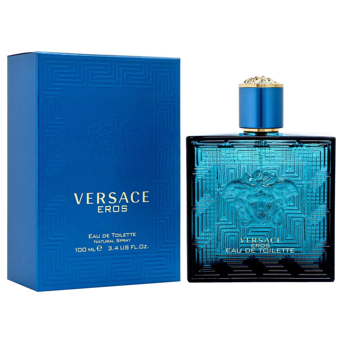 Versace Eros Eau de Toilette Spray for Men, 3.4 Fl Oz Beauty & Personal Care Versace