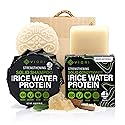 Viori Hidden Waterfall Shampoo and Conditioner Bar Set and Bamboo Holder - Made with Rice Water for Hair Growth - Handcrafted Sulfate Free Shampoo Beauty & Personal Care Viori