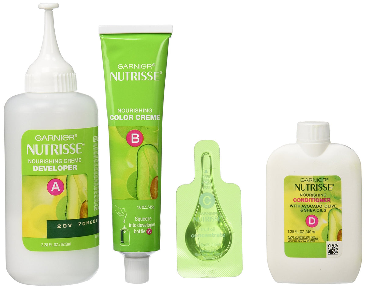Garnier Nutrisse Nourishing Hair Color Creme, 415 Soft Mahogany Dark Brown (Raspberry Truffle) (Packaging May Vary) Beauty & Personal Care Garnier