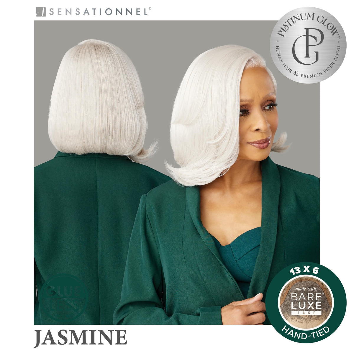 Sensationnel Platinum Glow 13x6 Wig-Jasmine, LUXEBLONDE