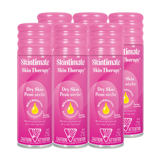 Skintimate Skin Therapy Dry Skin Shave Gel for Women, 6 Pack - Skintimate Shaving Cream for Women, Womens Shaving Cream, Shaving Foam, Womens Shave Beauty and Personal Care Skintimate