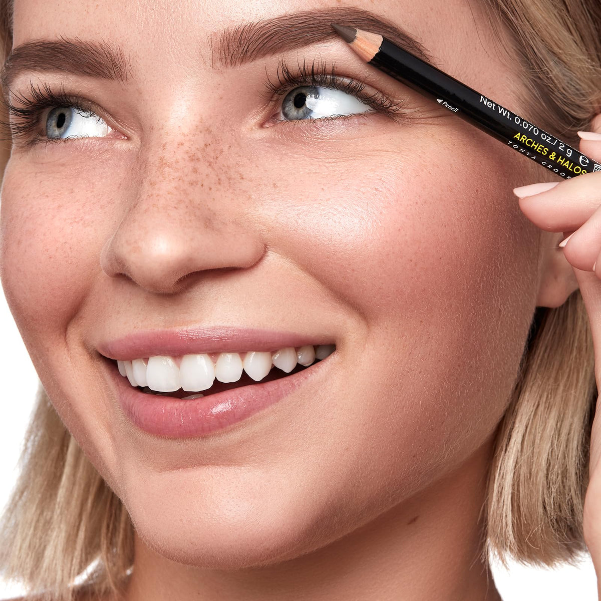 Arches & Halos Precision Brow Shaping Pencil - Double Sided Eyebrow Filler and Spoolie Brush - Creamy Texture for Shaping and Defining With Ease -